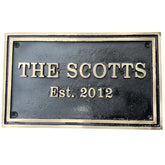 Custom design your plaque with your name, address, or any message. Durable, elegant, and timeless